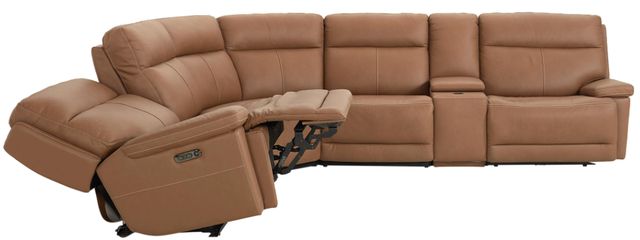 Bassett® Furniture Club Level Fletcher 6-Piece Antelope L-Shape Power Reclining Sectional-2