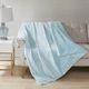 Olliix by Sleep Philosophy Plush Blue 60"x70"-12lbs Weighted Blanket-1