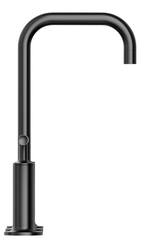 KOHLER® Purist® Matte Black 11" Widespread Bathroom Sink Faucet with Lever Handles-2