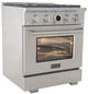 Kucht Professional KX Series 30" Stainless Steel Pro Style Dual Fuel Range with Kucht Horus Thermostat-4