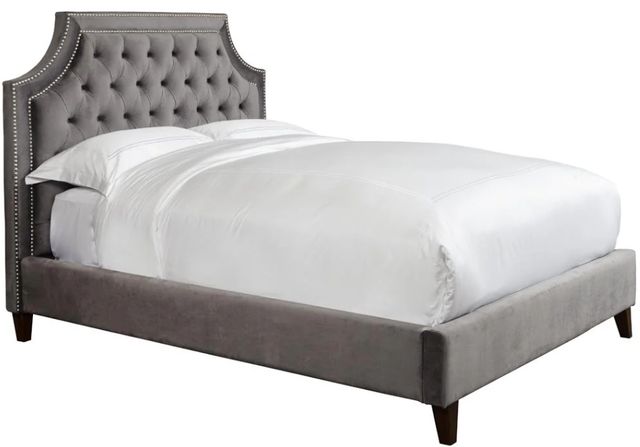 Parker House® Jasmine Flannel California King Upholstered Panel Bed-0