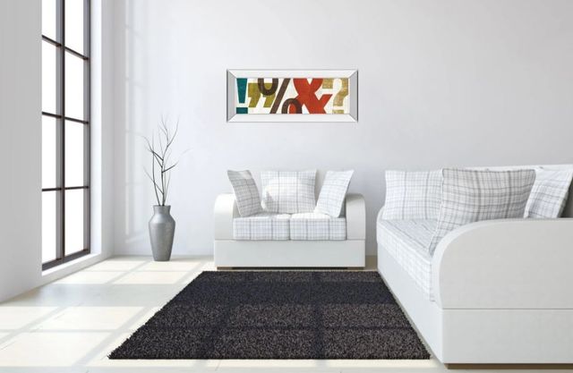 Classy Art Punctuated II by Micheal Mullan Mirror Framed Wall Art-2