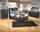 Ashley® Kira Almost Black Full Storage Bed with 7 Drawers-3
