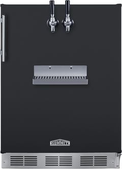 Summit® 5.3 Cu. Ft. Black Built-In Beer Kegerator