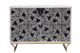 Bassett Mirror Martina Black/White Wash Bar Cabinet-1