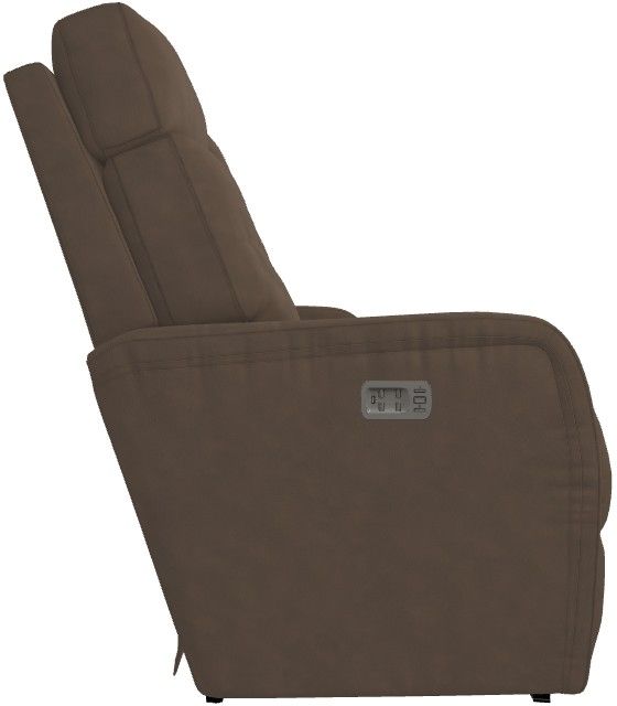 La-Z-Boy® Baron Otter Power Wall Reclining Loveseat with Console and Headrest-3