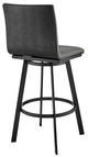 Armen Living Nikole Gray 26" Swivel Bar Stool-2