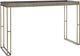 Uttermost® Cardew Charcoal Gray Console Table with Brushed Brass Base-0
