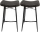 Coaster® Bayu 2-Piece Antique Espresso/Black Bar Stools-1