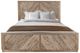 International Furniture Direct Balam Stained White Eastern King Panel Bed-0