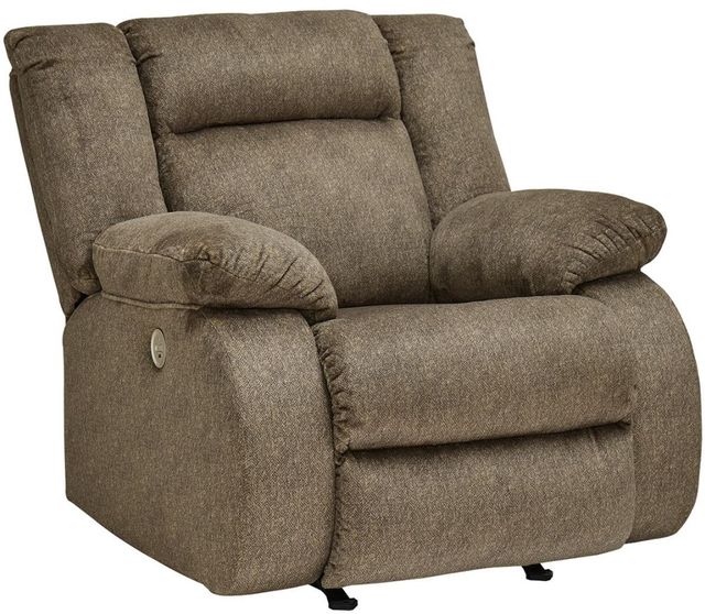 Signature Design by Ashley® Burkner 3-Piece Mocha  Power Reclining Living Room Set-3