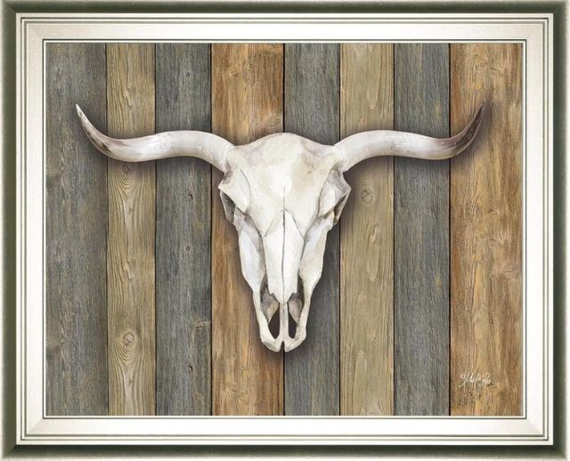 Classy Art Cow Skull Il By Marla Rae Wall Art-1