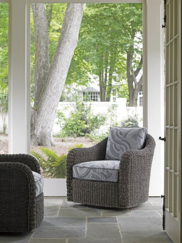 Lexington Home Customizable Oyster Bay Seabury Swivel Chair-1
