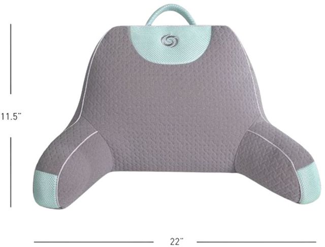 BEDGEAR® Gray/Mint Toddler Mini Backrest Pillow-3