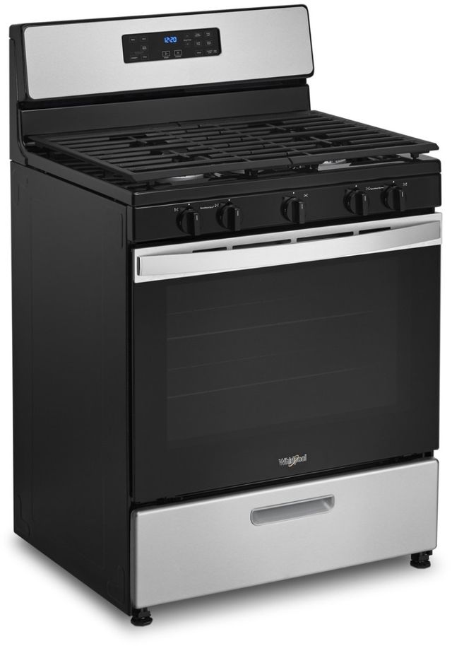 Whirlpool® 30" Stainless Steel Freestanding Gas Range-5