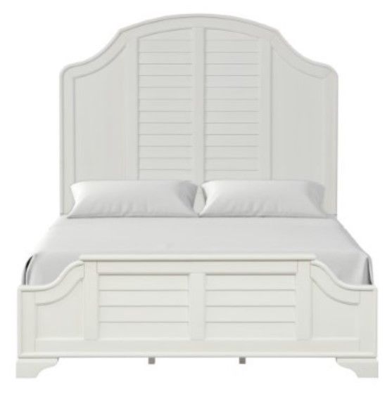 Furniture of America® Whitehaven Antique White Eastern King Panel Bed-1