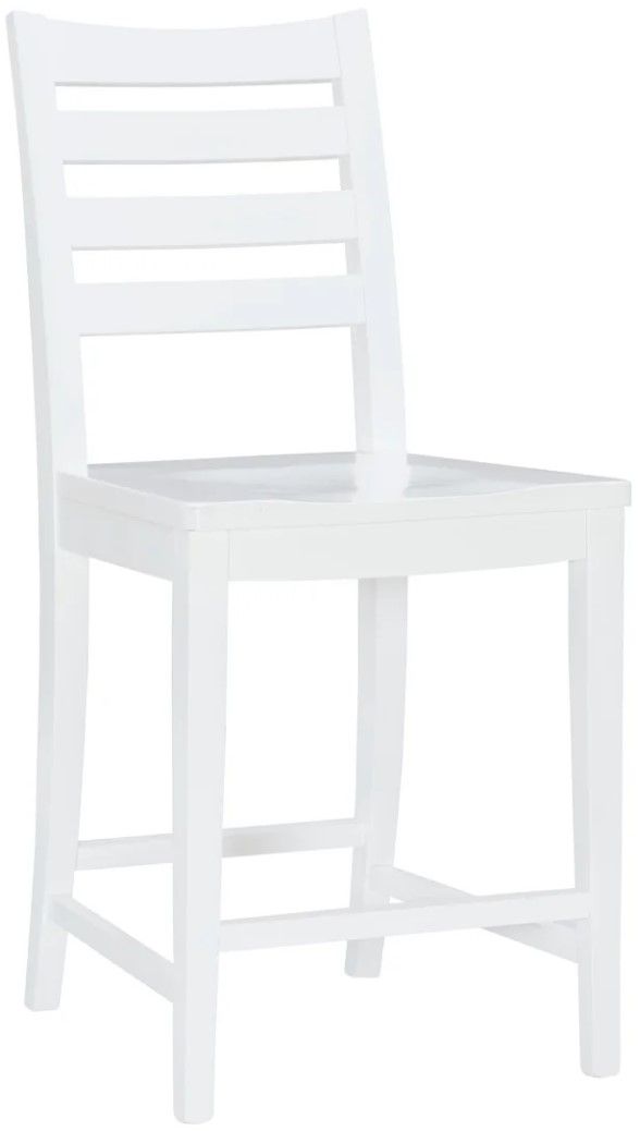 Linon Felicia 2-Piece White Counter Stool-3