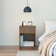 Ameriwood Home Ellwyn Saint Walnut Nightstand with Drawer-4