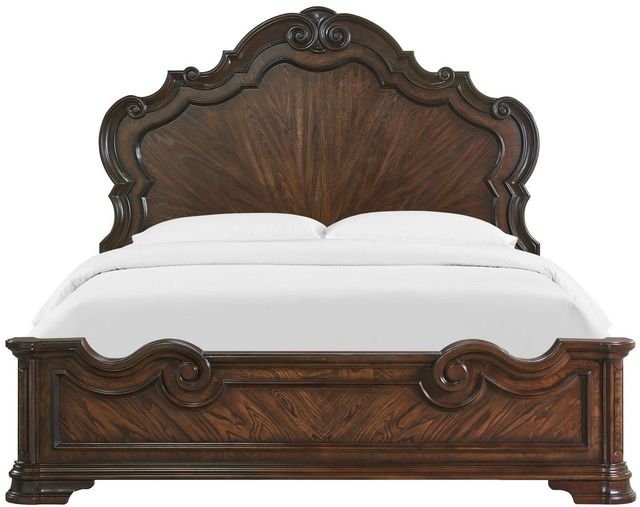 Steve Silver Co. Royale Brown Cherry Queen Panel Bed-2