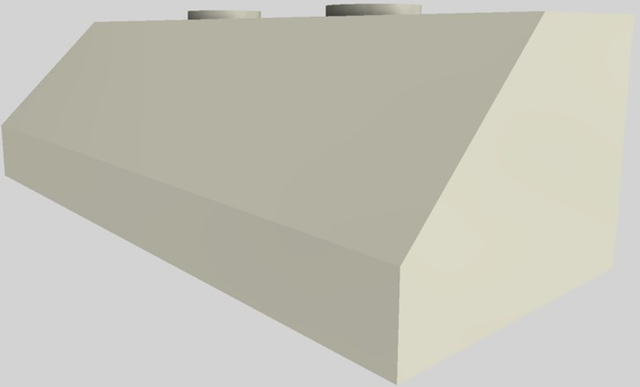 Vent-A-Hood® 60" Biscuit Wall Mounted Range Hood-2