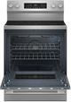 KitchenAid® 30'' PrintShield™ Stainless Steel Smart Freestanding Electric Range with Convection Cooking Modes-1