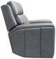 Flexsteel® Milo Gunmetal Gray Power Recliner with Power Headrest and Lumbar-2