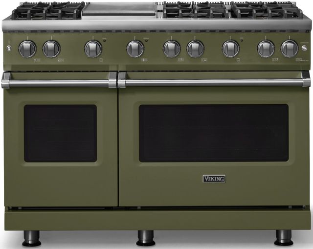 Viking® 5 Series 48" Martini Pro Style Gas (NG) Range with Polished Chrome Trim-0