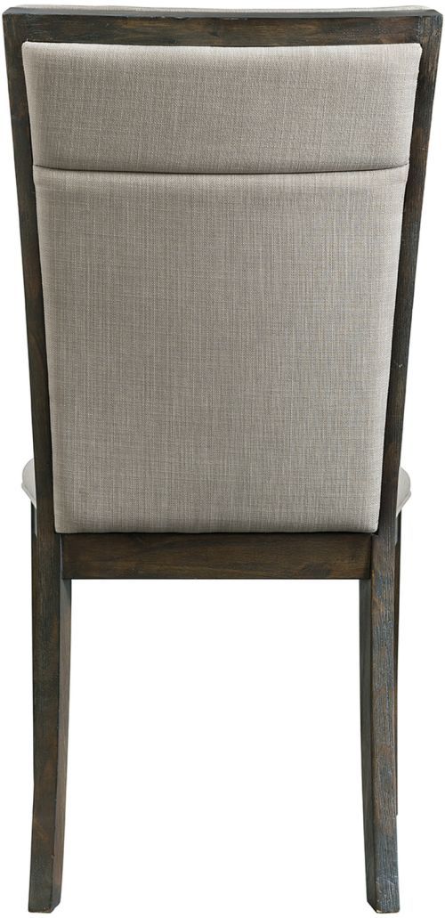Elements International Grady 7-Piece Dark Walnut/Taupe Fabric Back Dining Set-3