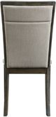 Elements International Grady 7-Piece Dark Walnut/Taupe Fabric Back Dining Set-3