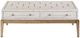 Bassett Mirror Perrine White Cocktail Table with Antique Gold Base-1