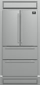 FORNO® Moena Alta Qualita 40" 19.2 Cu.Ft. Stainless Steel Built-In French Door Refrigerator-0