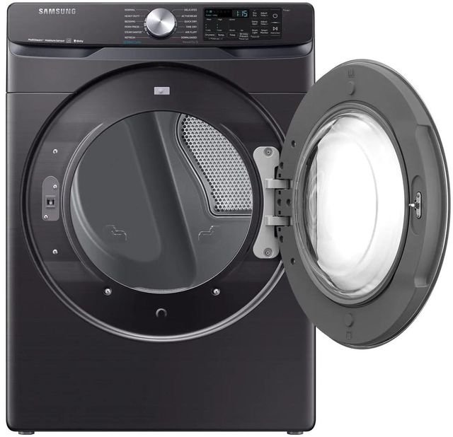 Samsung 7.5 Cu. Ft. Fingerprint Resistant Black Stainless Steel Front Load Gas Dryer-1