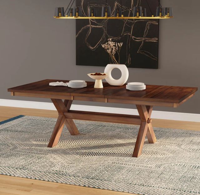 Powell® Kraven Dark Hazelnut Dining Table-1