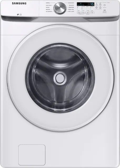Samsung White Front Load Washer & Electric Dryer Laundry Pair-1