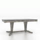 Canadel Customizable Gourmet 76" VR Base Dining Table with One Removable Leaf-1