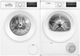 Bosch® 300 Series White Front Load Washer & Electric Dryer Laundry Pair-0
