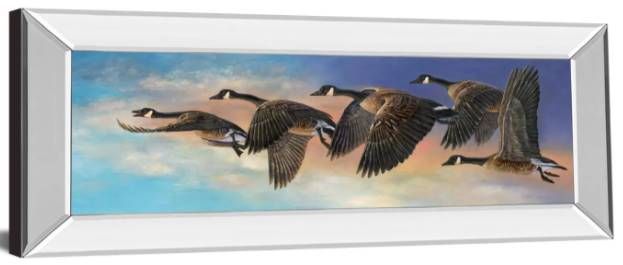 Classy Art Ascent by Carolyn Mock Mirrored Frame Wall Art-1