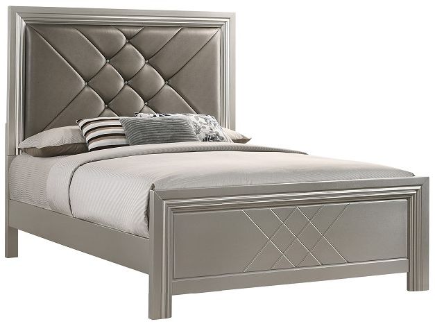 Crown Mark Phoebe Silver Bed-0