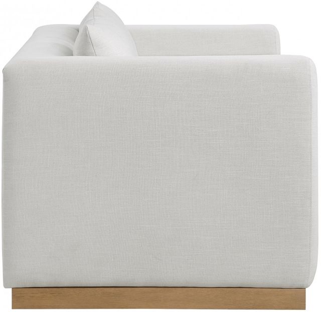 Meridian Furniture Alfie Cream Linen Textured  Loveseat-2