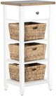 Sunny Designs™ Accents Natural/White Storage Rack with Baskets-0