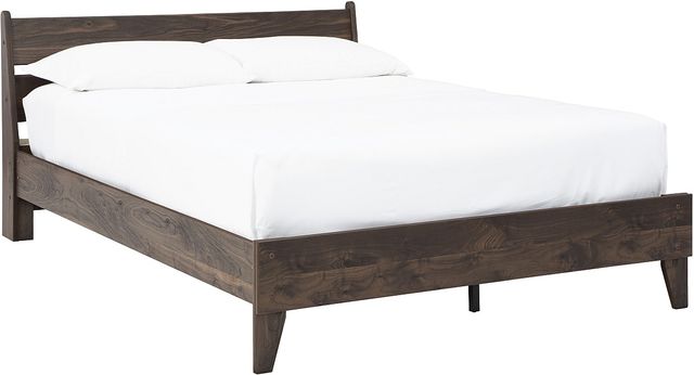 Signature Design by Ashley® Calverson 3-Piece Mocha Full Panel Platform Bed Set-1