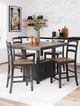 Signature Design by Ashley® Wildenauer Black/Brown Bar Stool-5