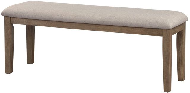 Mazin Furniture Armhurst Wire Brush Brown Dining Bench-1