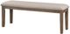 Mazin Furniture Armhurst Wire Brush Brown Dining Bench-1