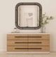 A.R.T. Furniture® Portico Matte Black Square Mirror-2