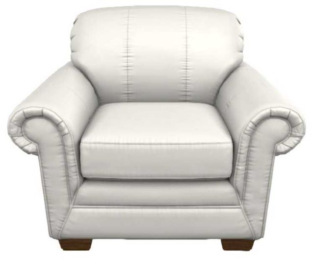 La-Z-Boy® Mackenzie Ivory Leather Chair-1
