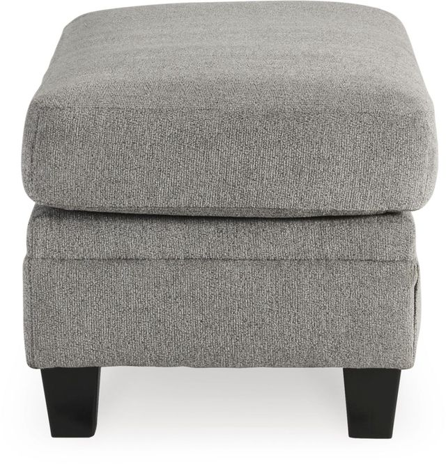 Benchcraft® Davinca Charcoal Ottoman-1