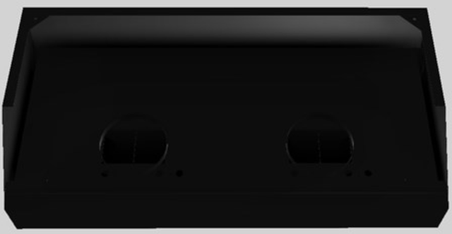 Vent-A-Hood® Designer Series 54" Black Wall Mounted Range Hood-1