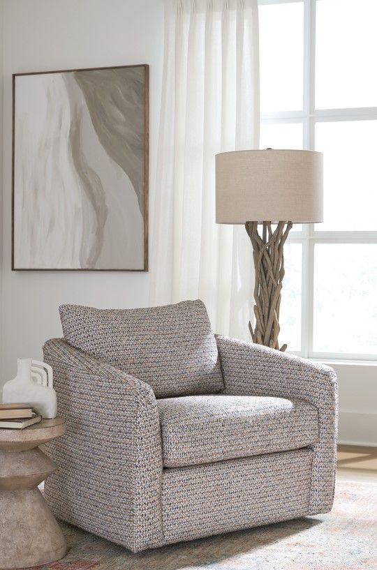 England Furniture Customizable London Swivel Chair-1
