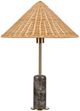 Forty West Lance Brass/Gray Table Lamp-0